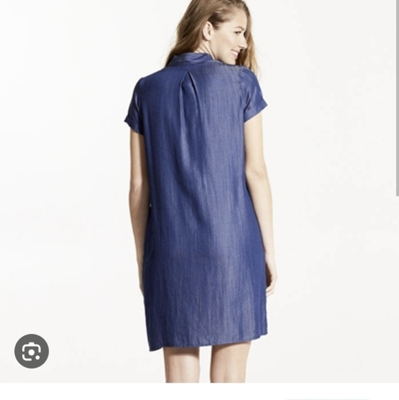 Fig Clothing SOY Dress blue denim tencel size Medium T6 - Picture 2 of 11